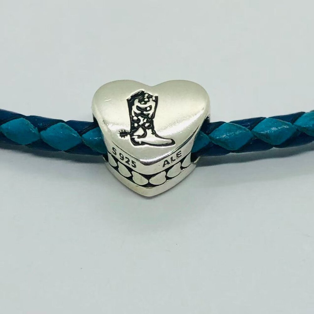 ✨✨Pandora Cowboy Cowgirl Boots Charm Farmer Cowgirl Boots CHARM s925